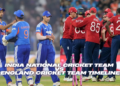 India National Cricket Team vs England Cricket Team Timeline