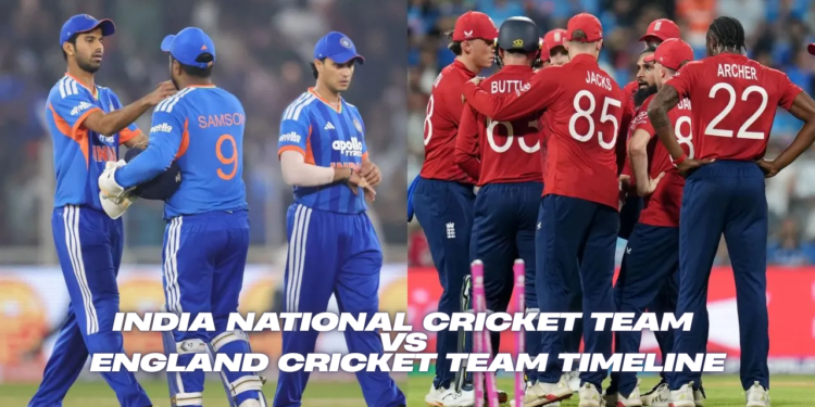 India National Cricket Team vs England Cricket Team Timeline