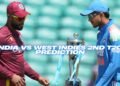 India vs West Indies 2nd T20I Prediction