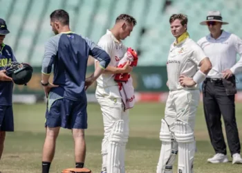 Steve Smith Sits Out of Fielding After Helmet Blow